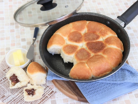 フライパンで作るちぎりパン